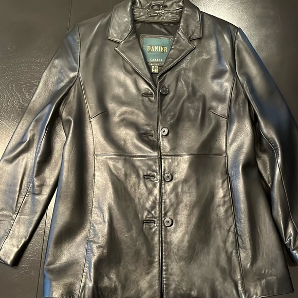 Vintage DANIER Leather Blazer Jacket - Picture 2 of 7